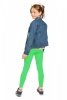 Girls long leggings for children Zoe green